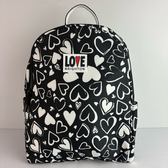 Brighton Handbags - Brighton Endless Love Small Black & White Backpack NWOT
